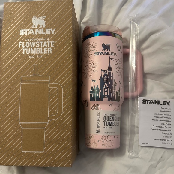 Stanley Other - Stanley/ Disney Castle soft Pink 40oz Tumbler with Straw NWT